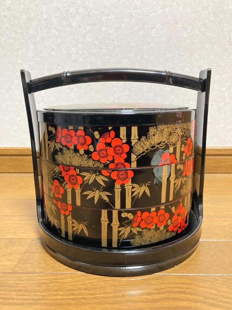 山中塗　手提げ重 山中塗 ものゝぐ Round Edition 0.5 | 山中塗（山中漆器